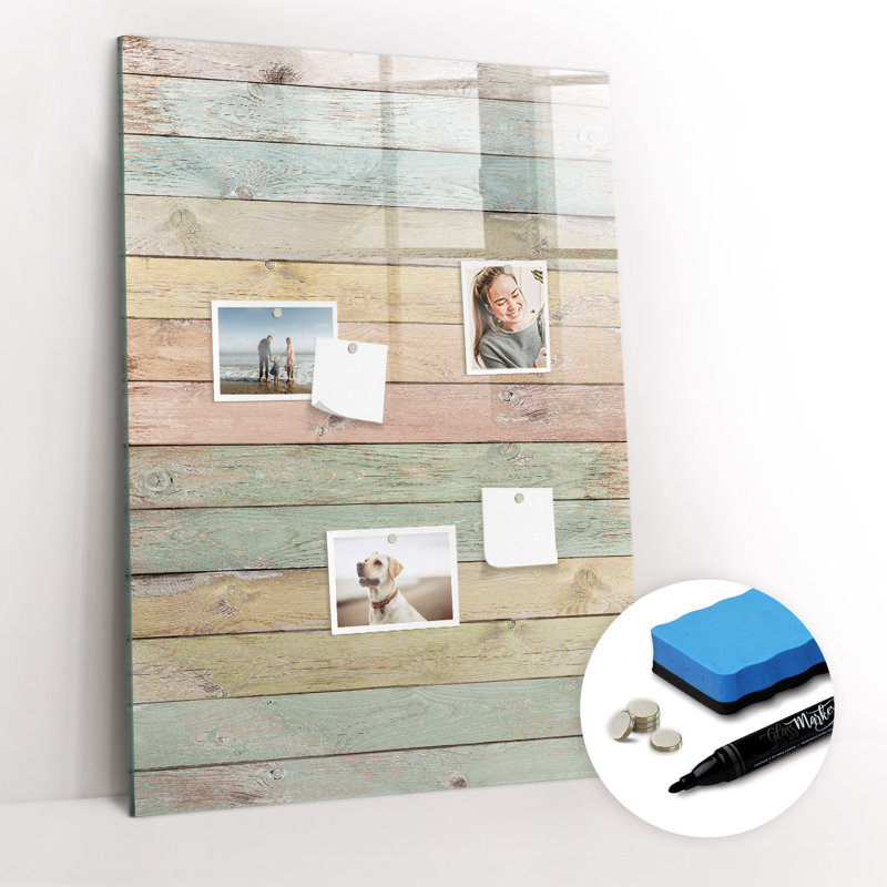 Magnetic Glass Photo Memo Board