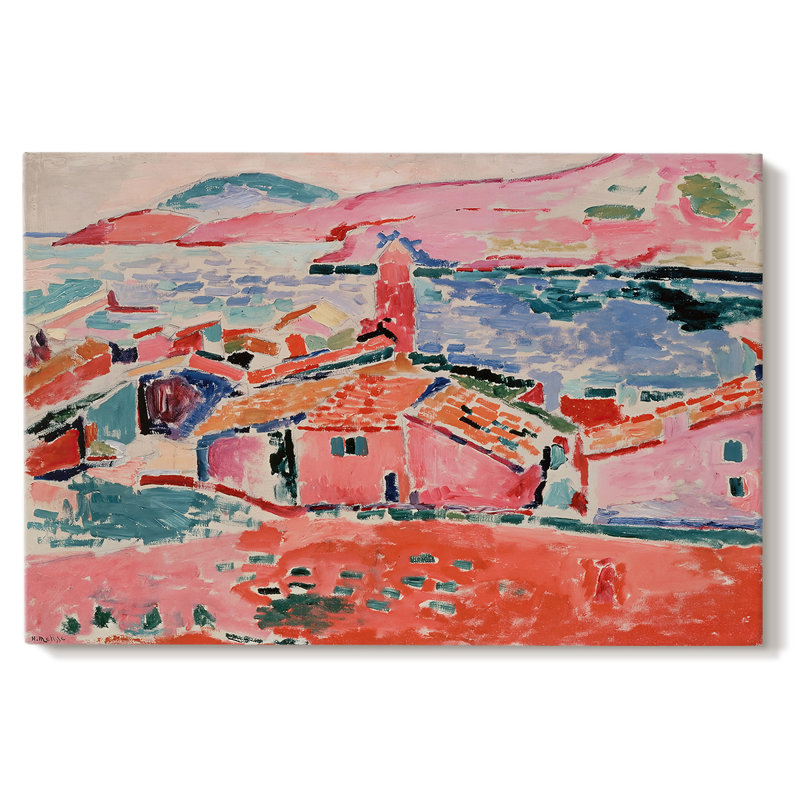 Toits de Collioure (Les toits de Collioure) - Henri Matisse - Toile tendue avec châssis - 1905, 32 x 48