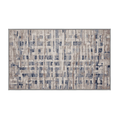 Tapis gris lavable à la machine