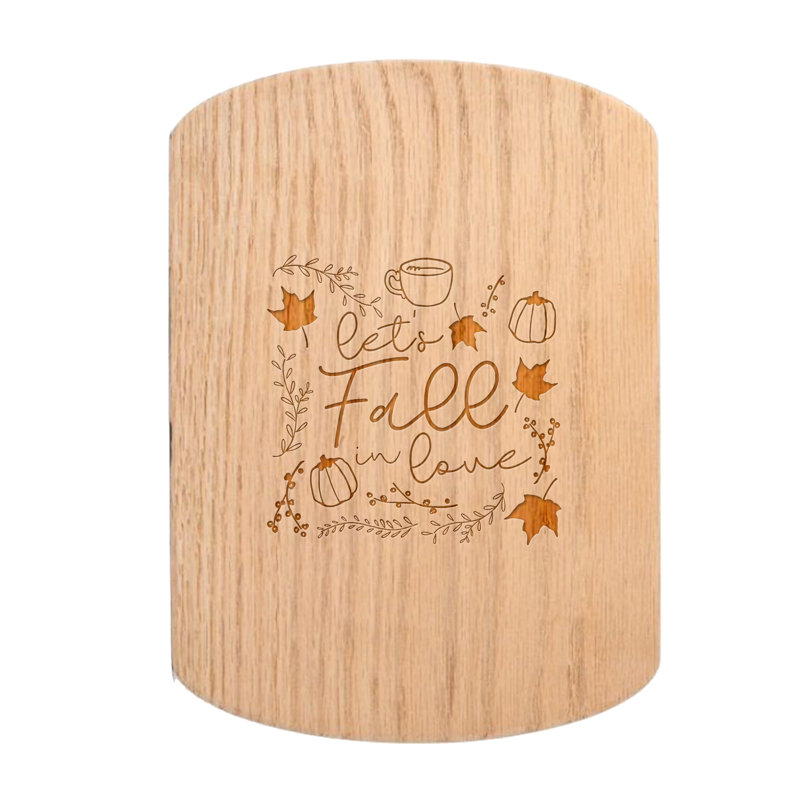 Let's Fall in Love Cutting Board, Redwood
