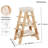 Pyramid Cat Tree, 5-Level Wooden Cat Ladder