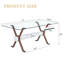 Table de salle à manger Elegant Transparent-857560607