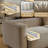 Boneless 110''W Corduroy Modern Compressed Block Sectional Couch With 2 Ottoman-2094629077