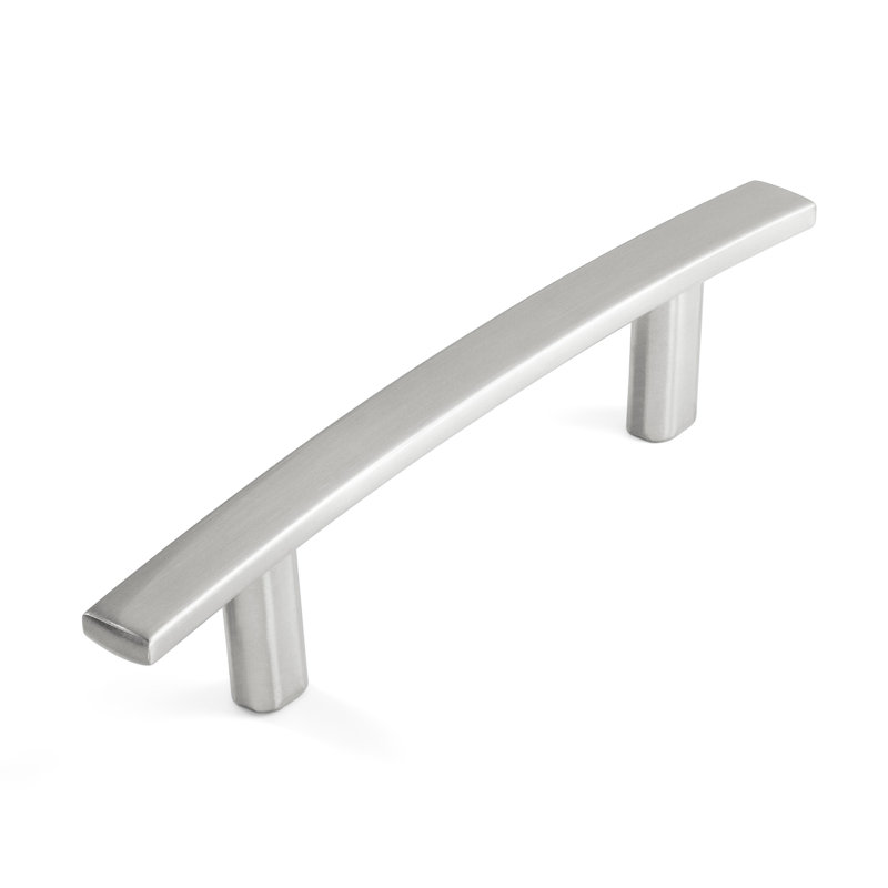Poignée arche de tiroir et armoire Classic Collection, Nickel satiné, 3"
