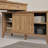 Penstemon 57,08" L-Shaped Desk with Storage Cabinet -465268787