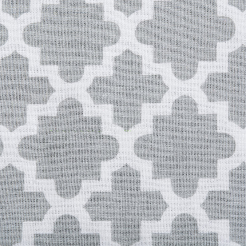 Trung Cotton Geometric Square Napkin, Gray