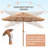 7.5' Palapa Thatch Umbrella with Base