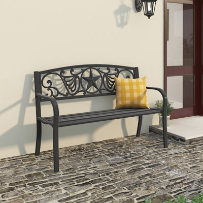 Banc de jardin en acier Chadley