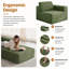 1 Seater Corduroy Sectional-191183725