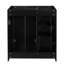 Ensemble de meuble-lavabo autoportant avec cadre en bois massif 30 po, 3 tiroirs et portes à fermeture douce-556465990-556466009