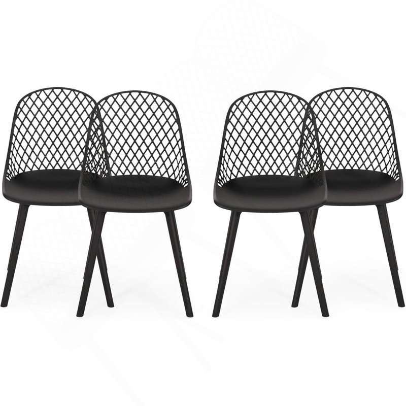 Chaise Lily (ensemble de 4), Noir