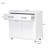 White Two Door Side Table: Versatile Cabinet For Living, Entry, Kitchen, Bedroom. Excellent Painting Process & E1 . Simple Design With Flowing Lines. Assembly Required. Safe Steel Tube Legs Rubber