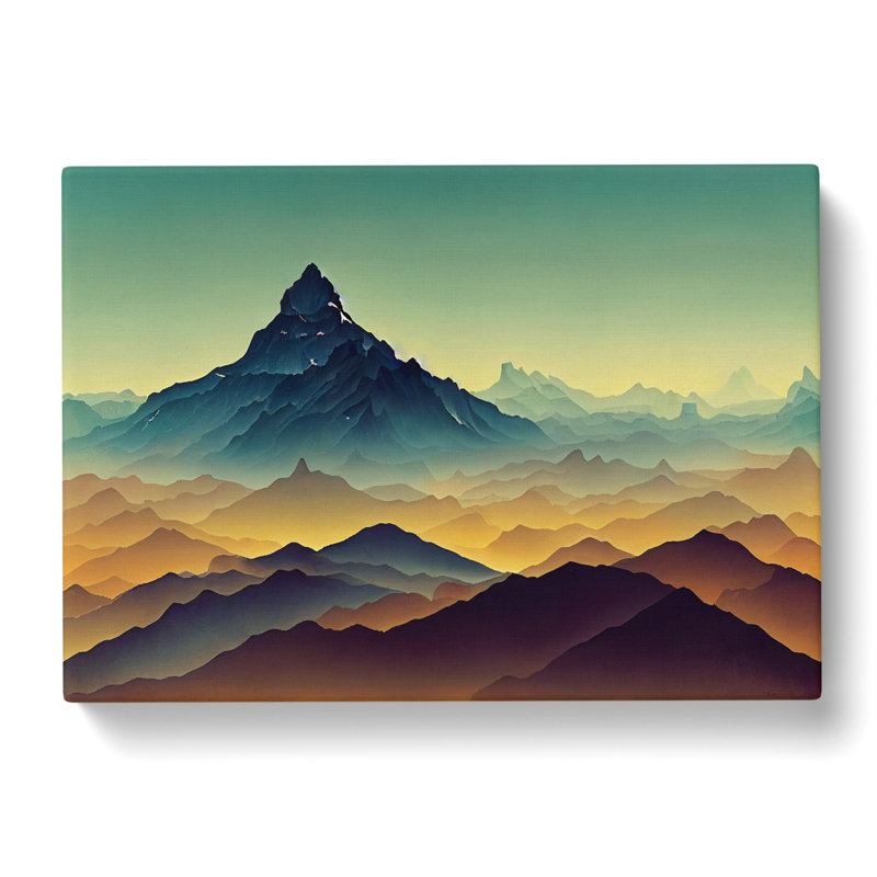 Captivating Mountain Landscape - Wrapped Canvas, 40cm H x 60cm W x 3cm D