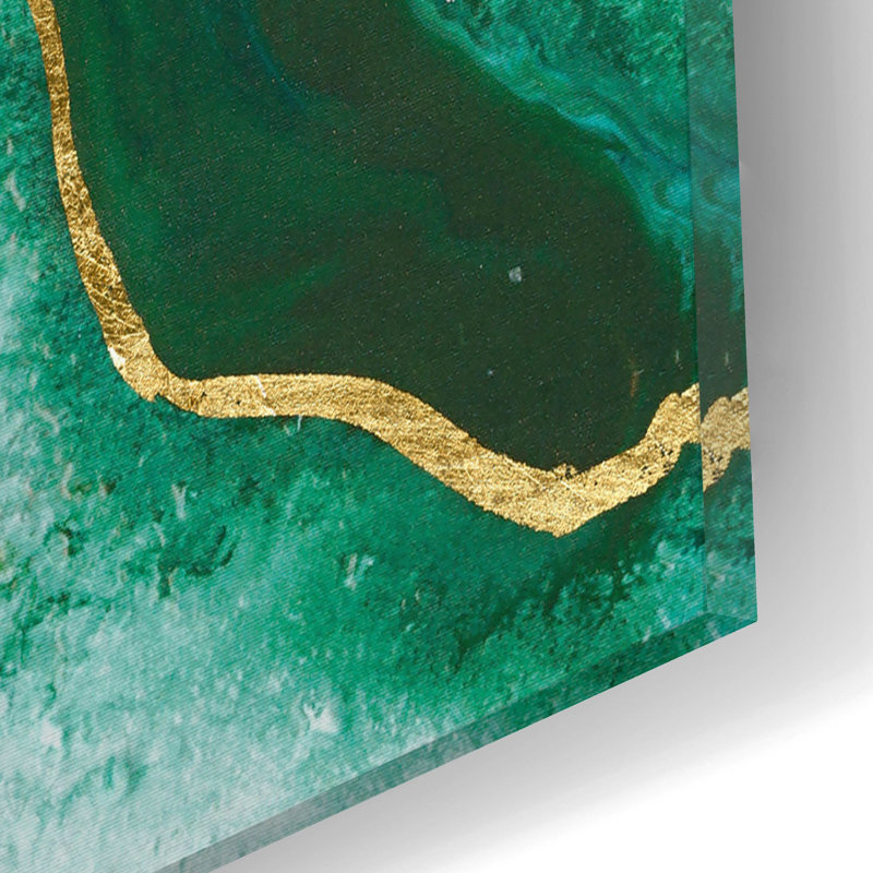Art mural en verre épique «Embellished Amazonian 2» par Alicia Ludwig, 12 po x 12 po