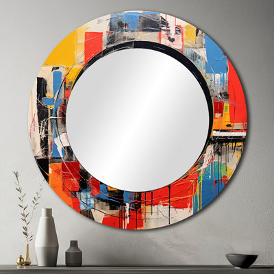 Coloré rétro vinyle II - miroir de disques vinyle