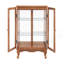 Armoire vitrée 2 portes avec portes en verre trempé, armoires vitrées avec panneau arrière en miroir et tablettes réglables, vitrine lumineuse pour la maison, ampoule de bureau incluse-110241535