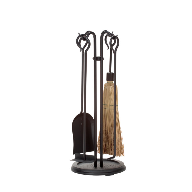 Ensemble d'outils de foyer en acier Wauneta