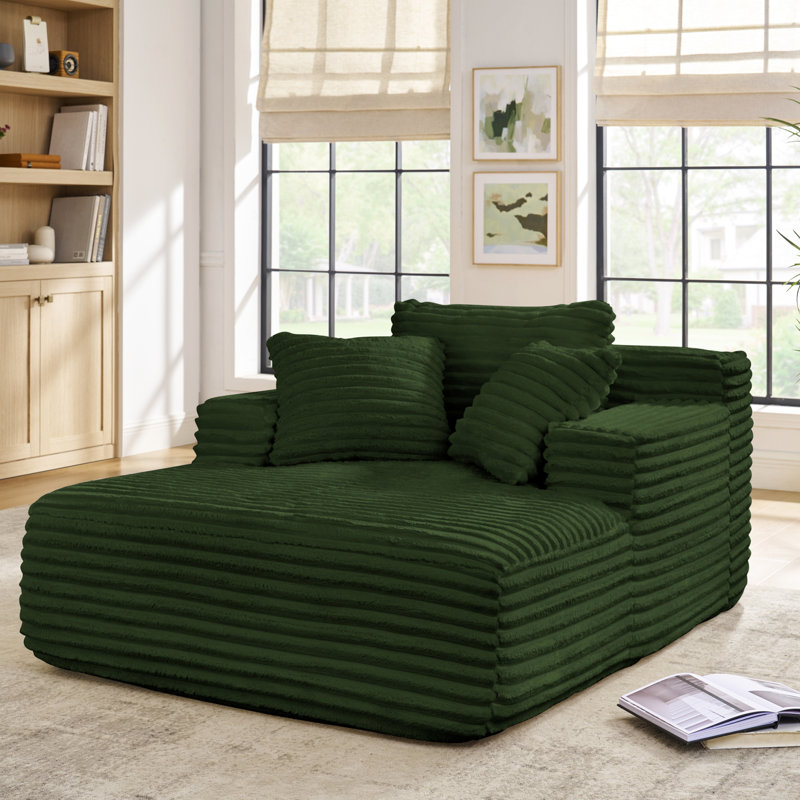 Lit rembourré en mousse Corduroy pour chambre à coucher, salon, hôtel - confortable, flexible et sans assemblage moelleux