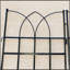 Ensemble de 4 treillis de jardin en métal 71 po x 17,7 po antirouille pour plantes grimpantes