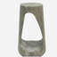 Table d'appoint d'extérieur, table de bout à conception creuse, table de tabouret de jardin de patio, table d'appoint décorative pour terrasse de balcon de plage, béton léger, texture semblable au bois, couleur grise-720926828