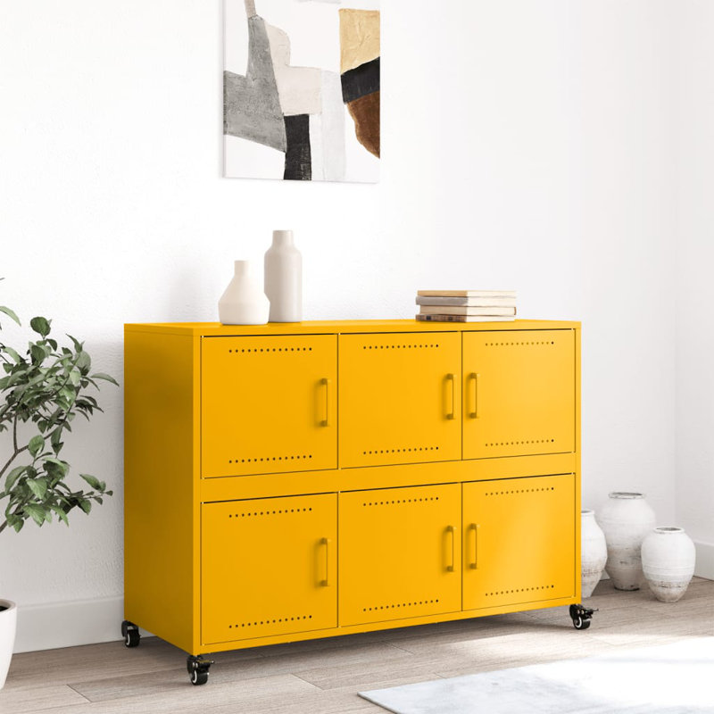 Roshea 100.5cm Sideboard, Mustard Yellow