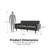Lindford 78.50'' Velvet Convertible Sofa-1671133184