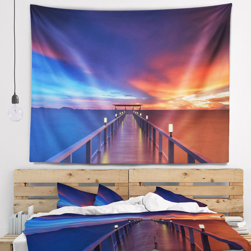 Photographie tapisserie en bois Seascape, H 32 po x l 39 po