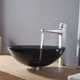 Glass Circular Vessel Bathroom Sink