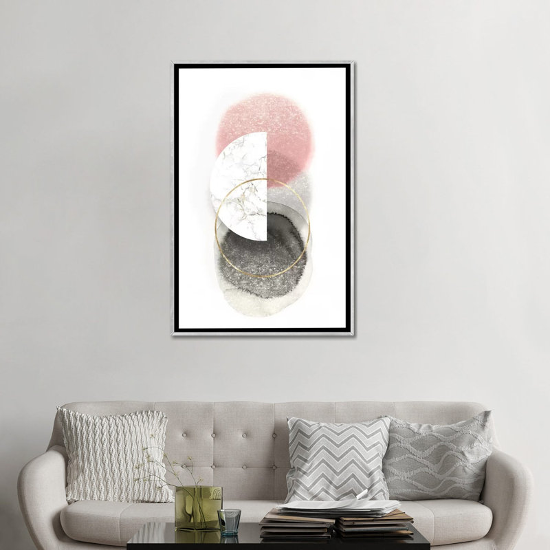 «Blush Geo III» par Isabelle Z - impression d'art graphique, Aucun mat, H 48 po x l 32 po x P 1,5 po
