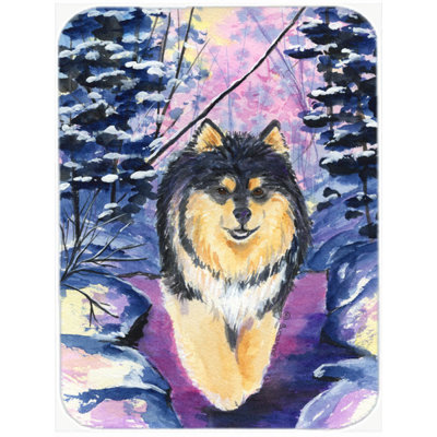 Caroline's Treasures Finnish Lapphund Glass Cutting Board