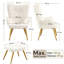 Boucle Accent Chair, Upholstered Armchair with Footstool-1813860038