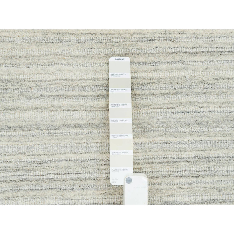 Vincenzio One-of-a-Kind Square 10'0" X 10'0" New Age Square Area Rug in Ivory