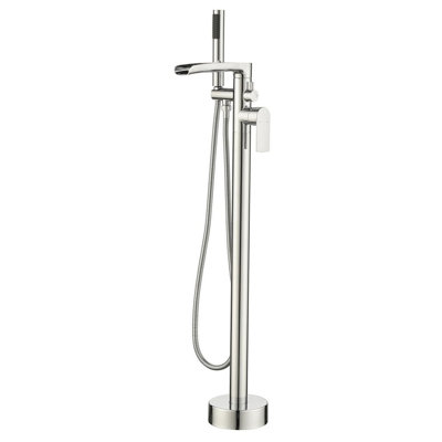 Freestanding Brass Tub Filler with Hand Shower