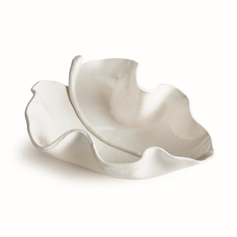 MORICENTO LEAF SCULPTURE, Large, White