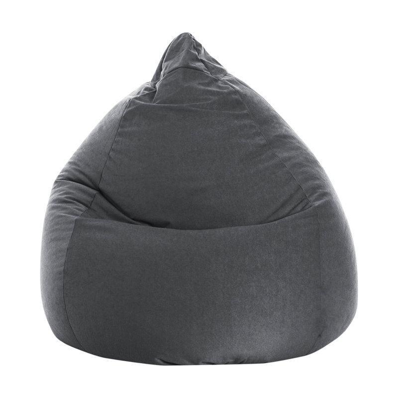 Breeze Microfiber Bean Bag Shell, Grey Polyester