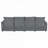 Chenille Sectional Sofa with Adjustable Armrest Pillows-519082990