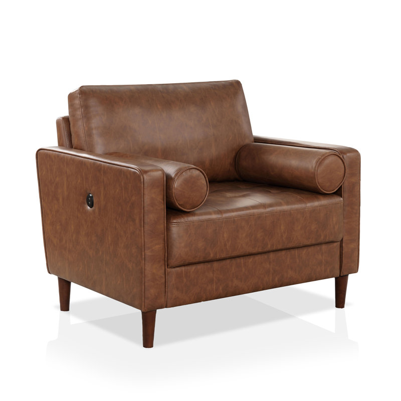 Fauteuil de 39,88 po Caprina, Brun clair