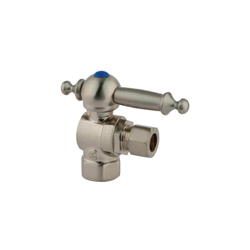 Quarter Decorative Turn Valves, Brushed Nickel