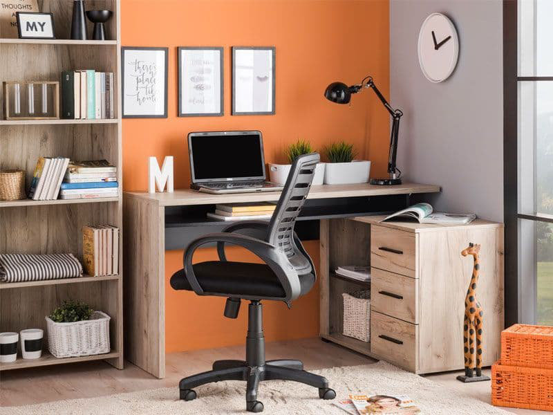 Nasrin L-Shaped Writing Desk