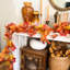  9-Piece Artificial Fall Maple Leaf Garland Set with Hanging Hooks