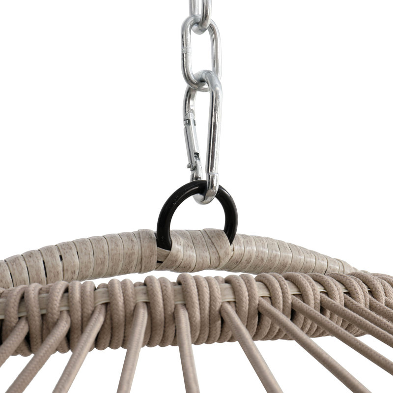 Chaise suspendue en PE pour l'extérieur, Blanc