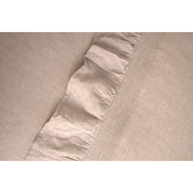 Charlie Linen Lumbar Pillow Cover & Insert, Flax