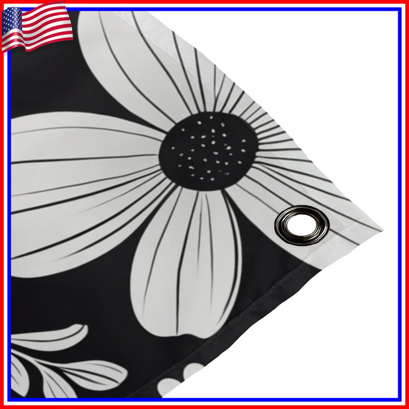 Tapisserie florale - Décoration murale nature, H 104 po x 88 avec 4 œillets