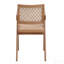 Chaise avec accoudoirs en rotin et finition naturelle (ensemble de 2)