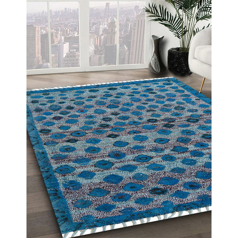 Walberg Abstract Indoor Rug, Square 7'