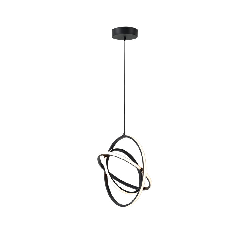 Maurin 1 - Light Satin Black LED Single Pendant