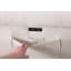 Canapé-lit modulaire réversible en chenille l 97 po beige avec chargeur USB, poches téléphone / magazine