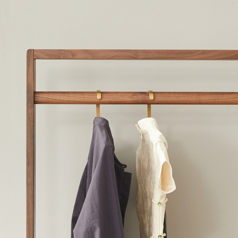 Premium Black Walnut Wardrobe with Storage