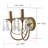 2- Lights Candle Wall Lights Crystal Candle Wall Sconces
