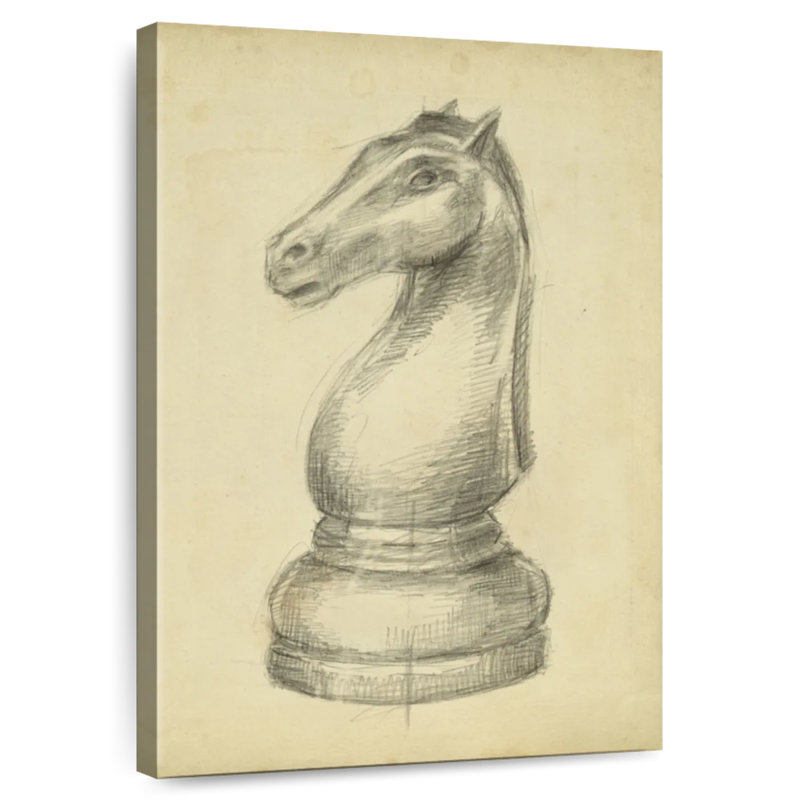 Senne Antique Chess II, 39" H x 26" W